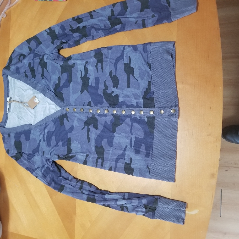 Zenana purple came cardigan